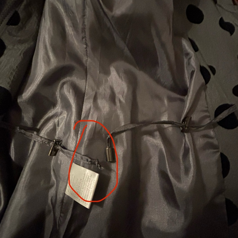 UBU Polka Dot Women's Jacket Sz L Whimsi Goth Dark Romantic Vampire Witchy - Picture 4 of 7